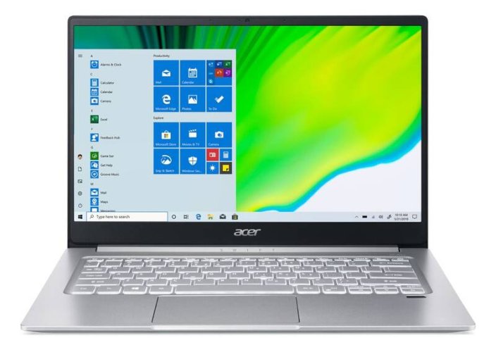 Acer Swift 3, Intel Core i3-1115G4, 8GB, 256GB SSD, 14” FHD IPS LED LCD,  W11 Home / stříbrná
