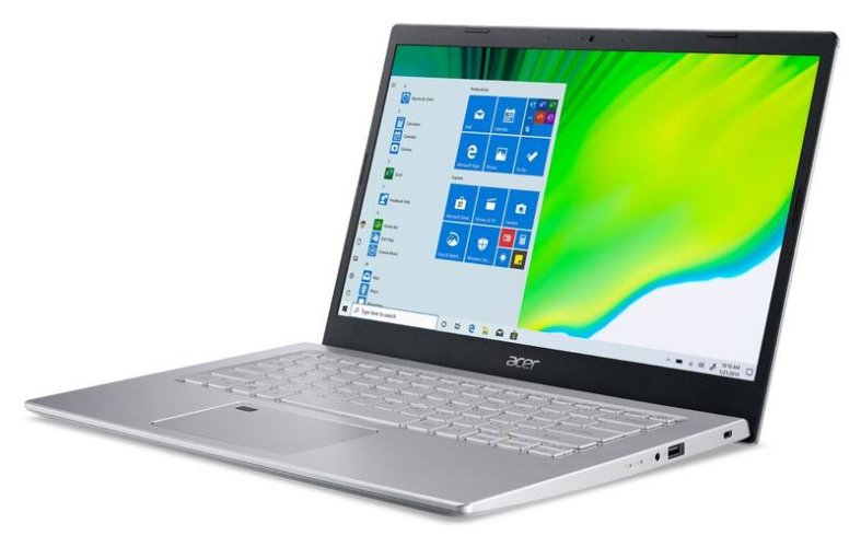 Acer Aspire 5, Intel i5-1135G7, 8GB DDR4, 256GB PCIe NVMe SSD, 14" FHD IPS , Intel® Iris® Xe Graphics, stříbrný, 1,45 kg