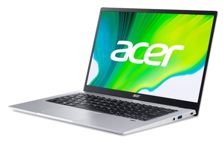 ACER Swift 1 (SF114-34-P64B) - 14" IPS FHD / Pentium® Silver N6000 / 8GB / 256SSD / UHD Graphics 615 / W11Home / Stříbrná