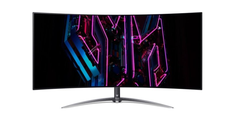 Acer LCD Predator 44,5” OLED LED Curved / QHD 3440x1440k / 100M:1 / 0,01ms / DP, 2xHDMI 2.0, 1xType-C(90W)