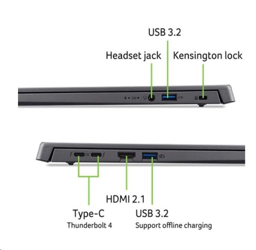 Acer Aspire 16 (A16-71M-58EF)  Ultra 5 115U / 16GB / 512GB SSD / 16" WUXGA+ OLED / Win11 Home / šedá