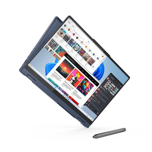 Lenovo IdeaPad 5 2-in-1 16AHP9 / R5-8645HS / 16" / 2048x1280 T / 16GB / 512GB SSD / AMD int / Windows 11 Pro / Blue / 2R